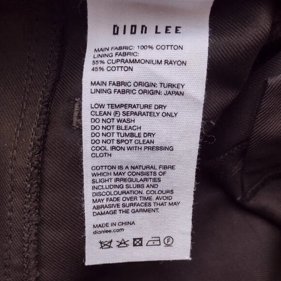 Dion Lee Black Utility Twill Pants AUS 14 UK 14 US 10 High Waist Zip Cuff NWOT - Picture 13 of 13